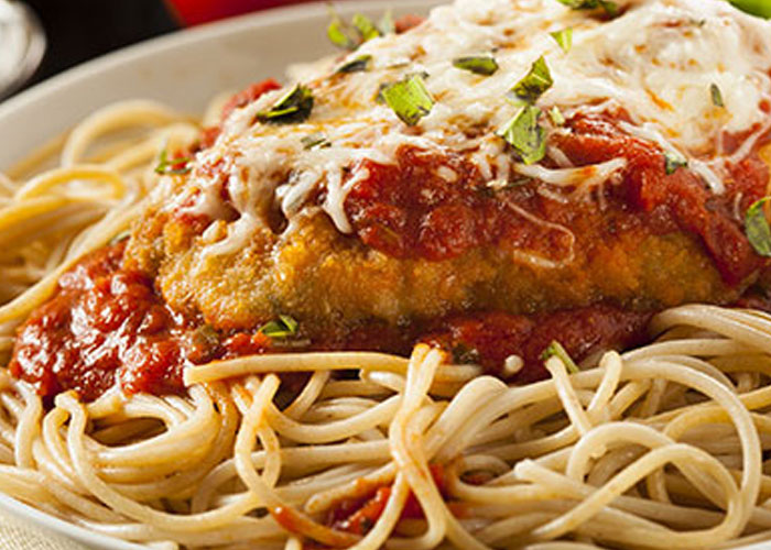 Enjoy chicken parmesan from Generations Restaurant and Pub in Wheeling, WV