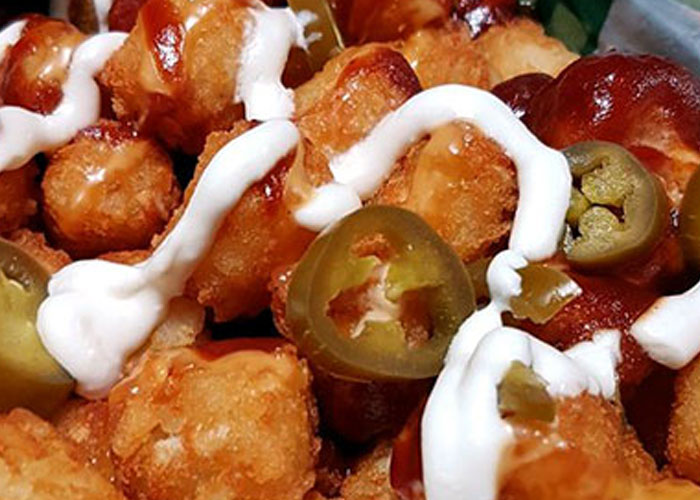 Loaded tots from Generations Restaurant in Weeling, WV